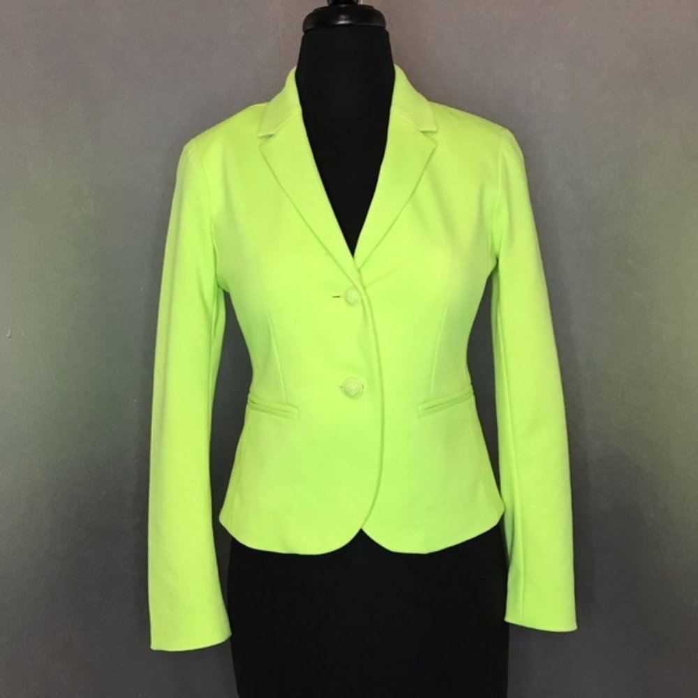 Gap Academy Blazer Size 12 Neon Yellowgreen